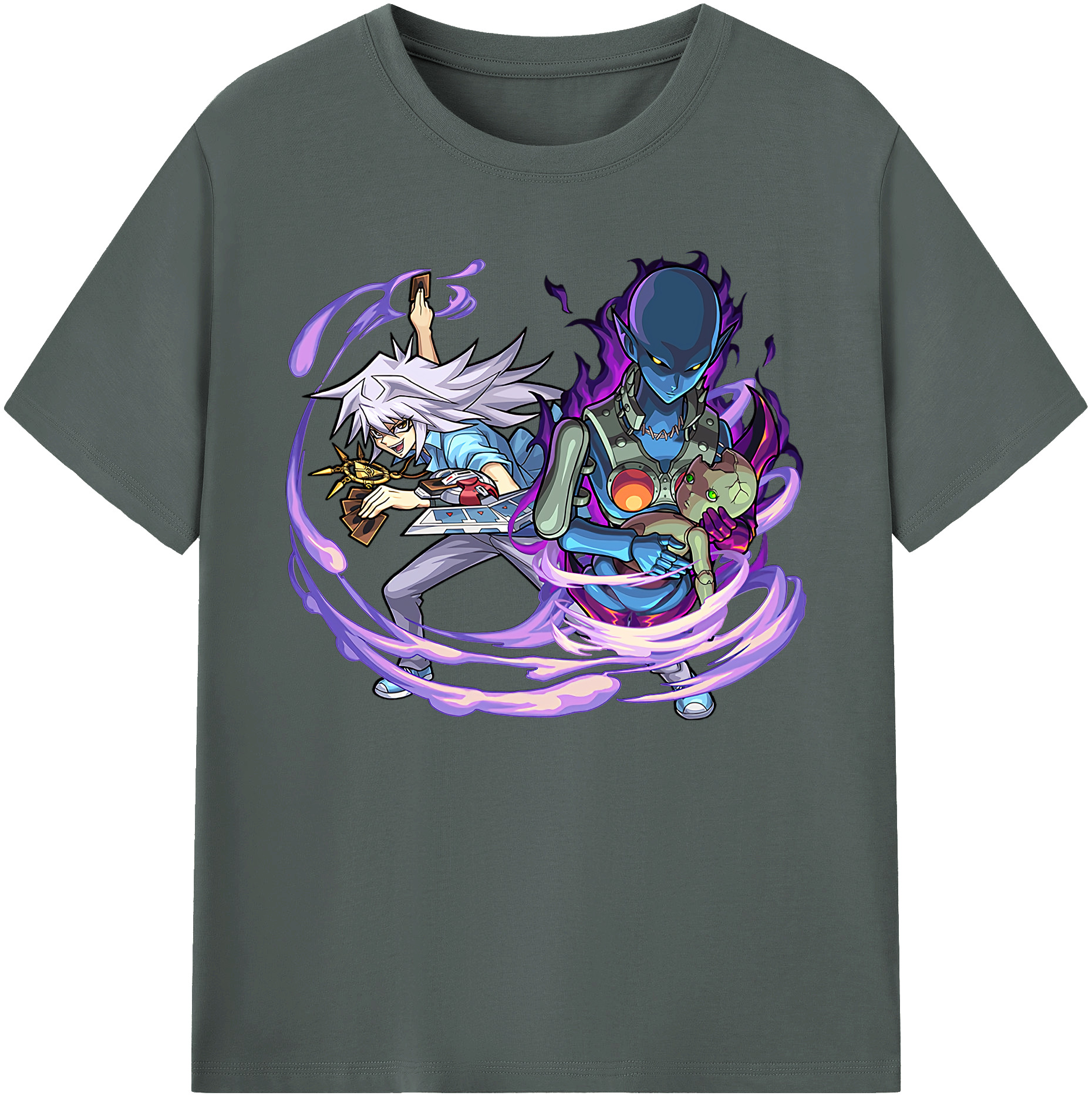 （画像用） 遊☆戯☆王 Yu-Gi-Oh! 綿100％ メンズ半袖Tシャツ｜肌触りやわらか＆通気性